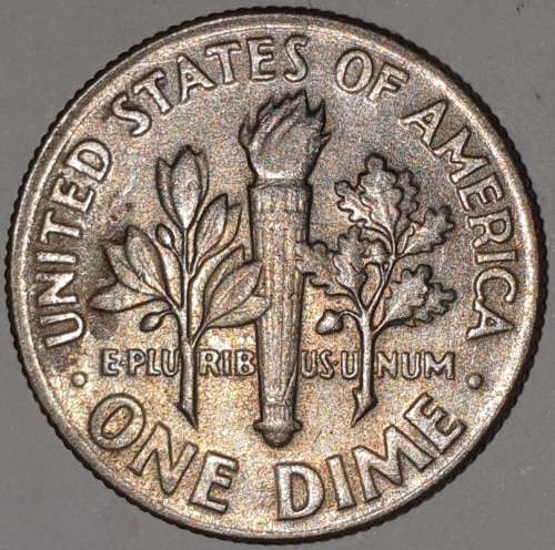1974 - DIME - USA - `MISALIGNED DIE STRIKE` ERROR